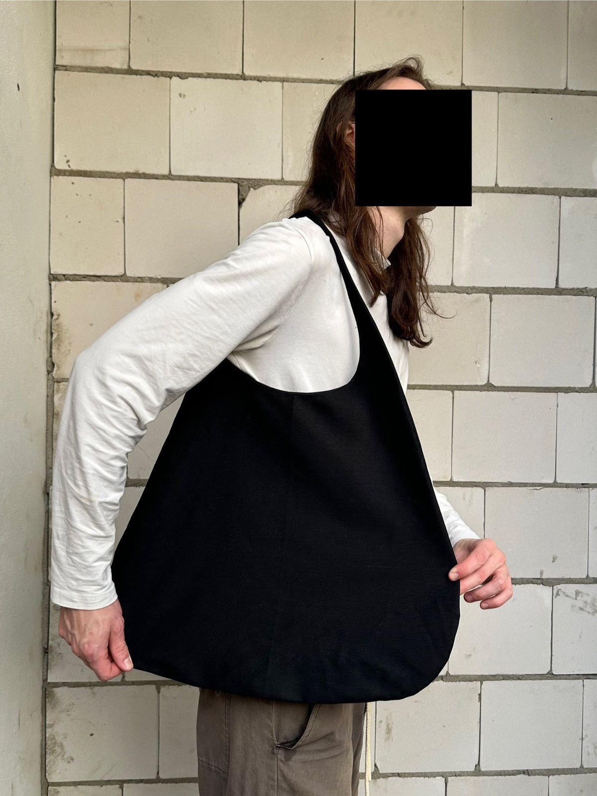 Handmade Handmade Artisanal Tote Bag Black Archive Vintage Size ONE SIZE - 5 Thumbnail