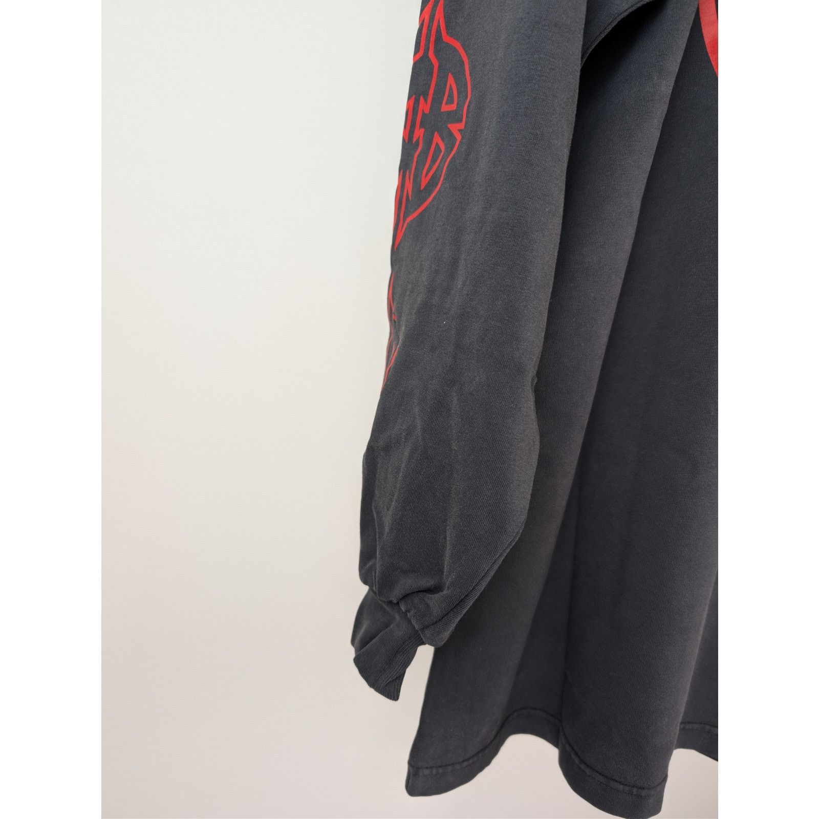 Balenciaga o1rshd1 Metal BB Vintage Jersey L/S Large Fit T-Shirt Black Size US S / EU 44-46 / 1 - 14 Thumbnail