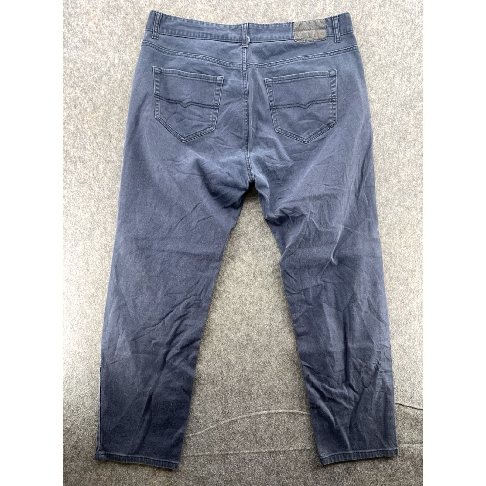 Vintage VINTAGE Genes Stone Jeans Men's Slim Fit 38x32 Gray Denim Stone Modern Straight 5-Pocket Alberto Stone Modern Fit Regular Men Jeans Size US 38 / EU 54 - 7 Thumbnail