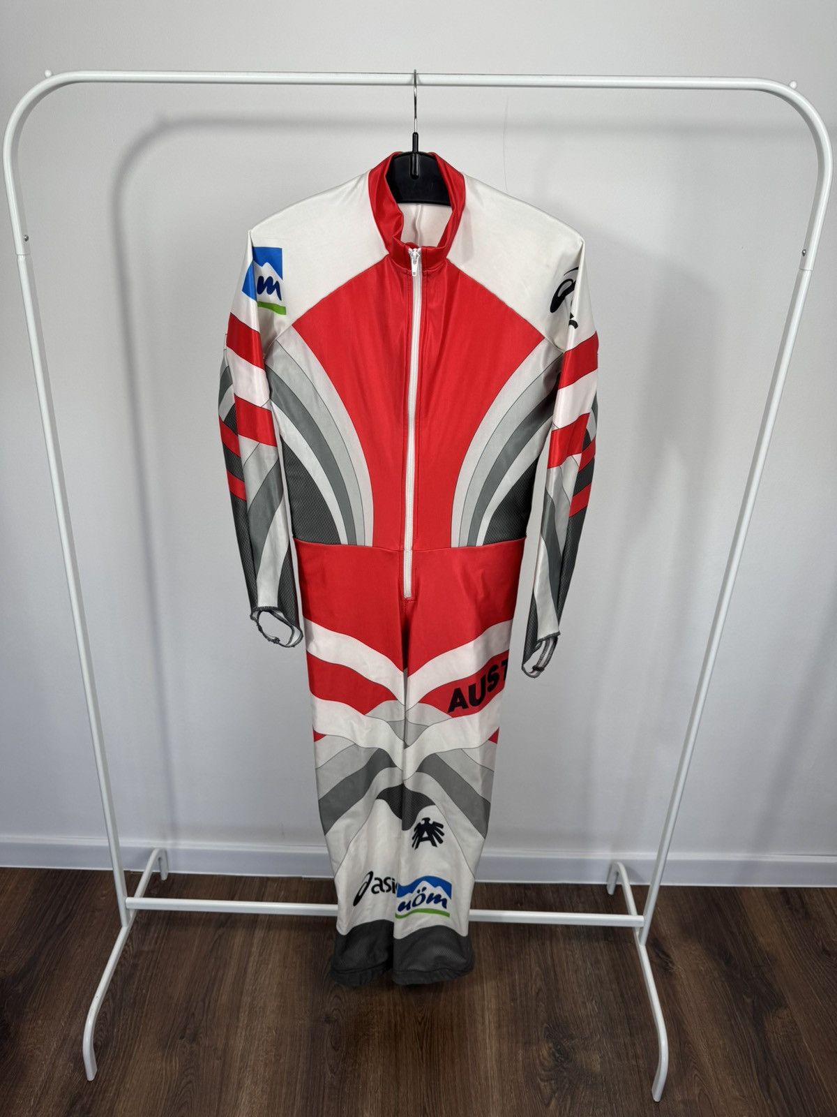 Asics Vintage Asics Austria Speed Skating Race Suit Made in Japan Size US M / EU 48-50 / 2 - 1 Thumbnail