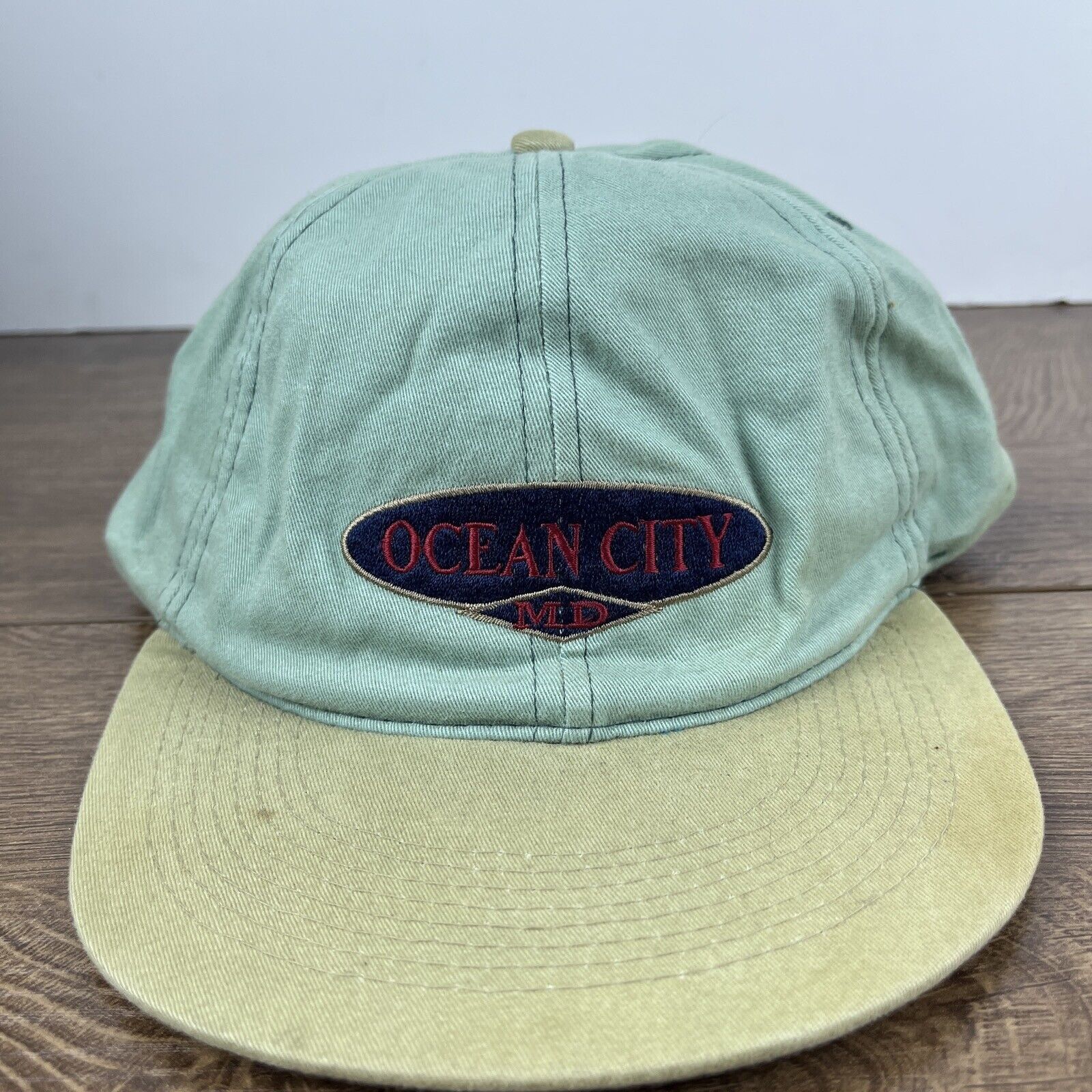 Other Ocwan City Hat Ocean City Green Hat Snapback Adjustable Adul Size ONE SIZE - 4 Thumbnail