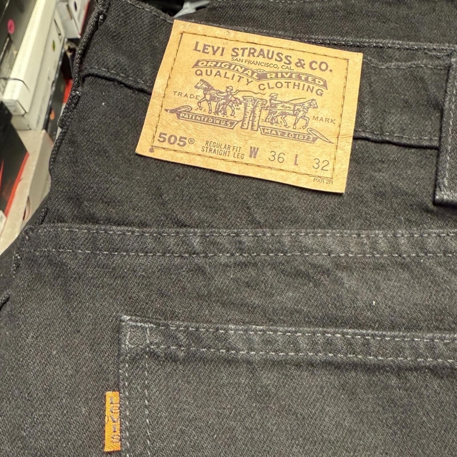 Levi's Levi's 505 Orange Tab -- 36 x 32 -- Size US 36 / EU 52 - 5 Thumbnail