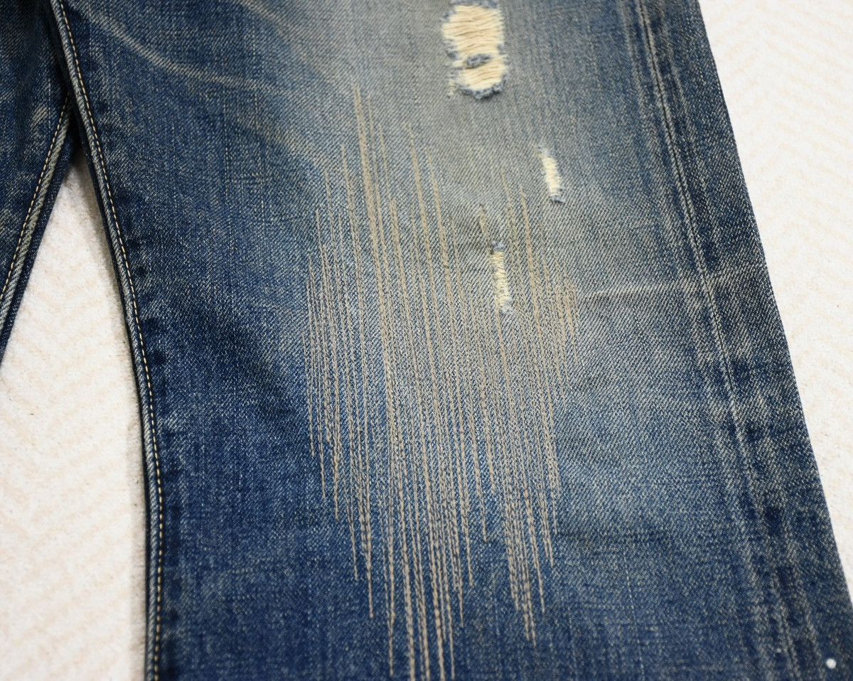 Visvim Visvim Fluxus 00 Damgaed-1 D1 Denim W32L30 Size US 32 / EU 48 - 8 Thumbnail