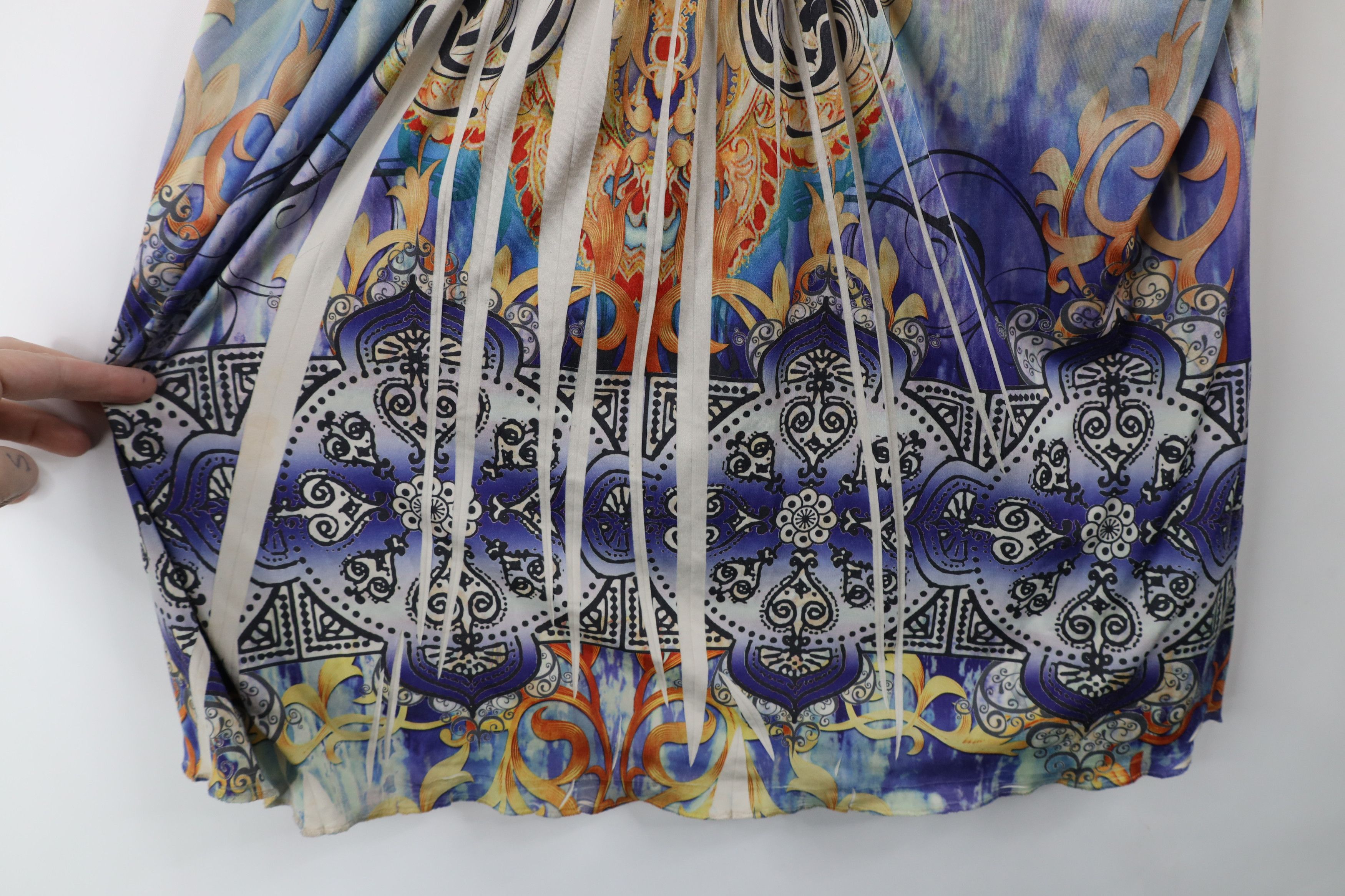 Vintage Vintage Y2K 90s Babydoll Rainbow Bella Paisley Blouse Shirt Size XXL / US 16-18 / IT 52-54 - 5 Thumbnail