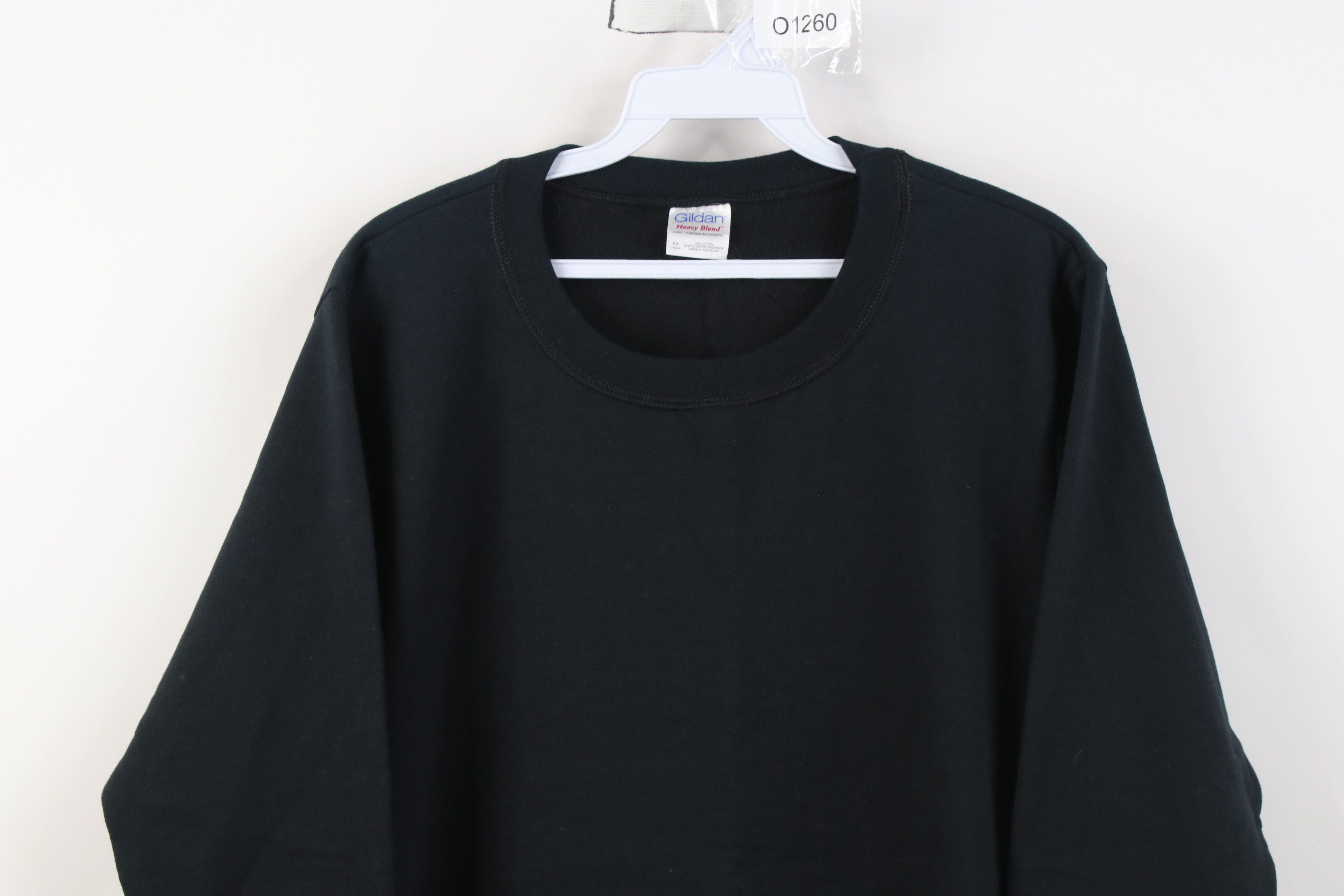 Vintage Vintage Y2K Streetwear Blank Heavy Crewneck Sweatshirt Black Size M / US 6-8 / IT 42-44 - 2 Thumbnail
