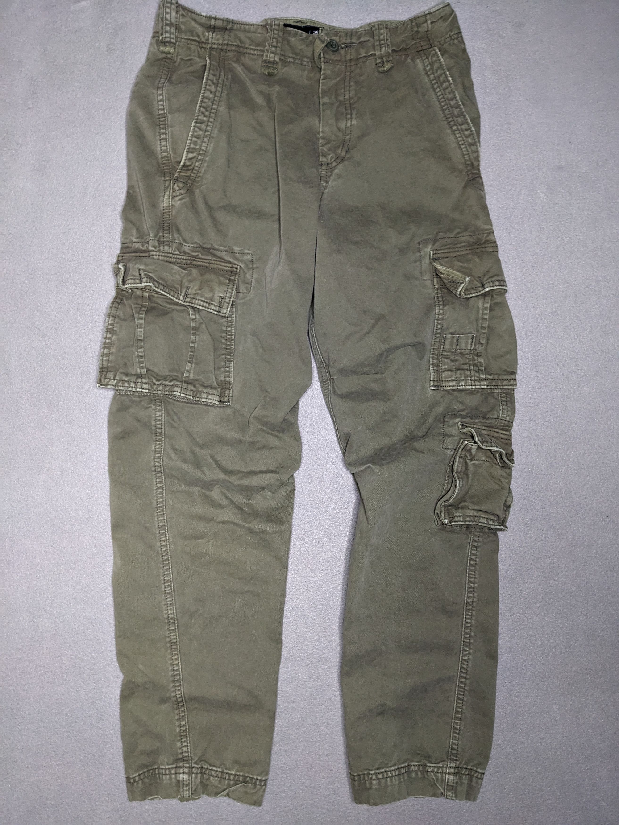 Abercrombie & Fitch VTG Abercrombie & Fitch Paratrooper Cargo Pants 30x29 Y2K Size US 30 / EU 46 - 1 Thumbnail