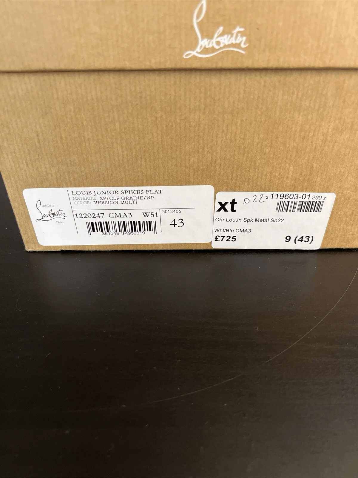 Christian Louboutin Christian Louboutin Louis Junior Spikes EU 43 RRP £725 Size US 8 / EU 41 - 5 Thumbnail