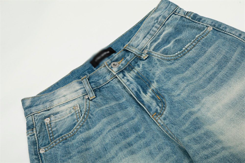 Vintage Punk washed men's cleanfit distressed jeans Size US 32 / EU 48 - 3 Thumbnail