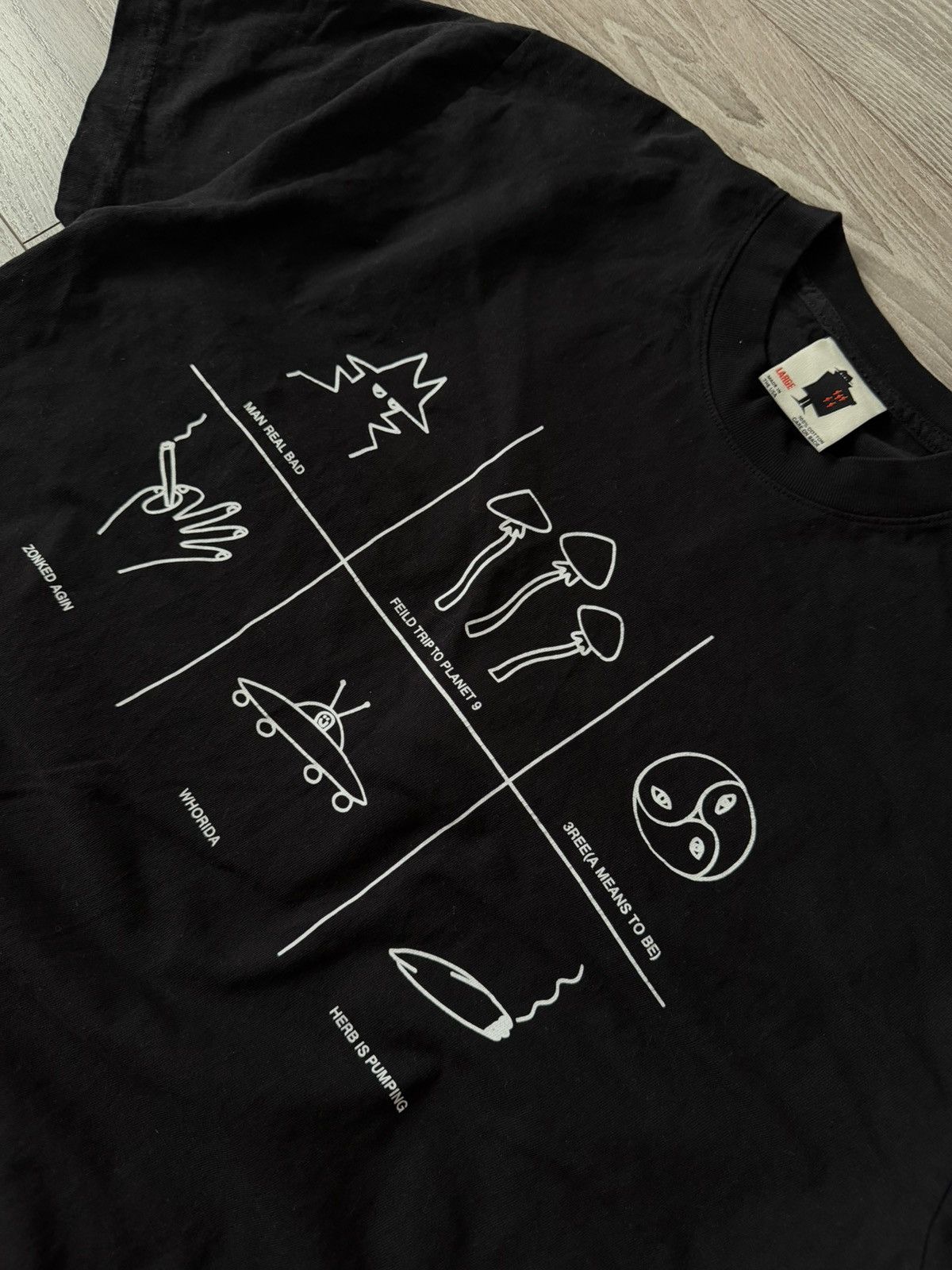 Other Crimewave Hippie Smoking Drip 420 Swag Y2k USA Made Tee Size US L / EU 52-54 / 3 - 13 Thumbnail