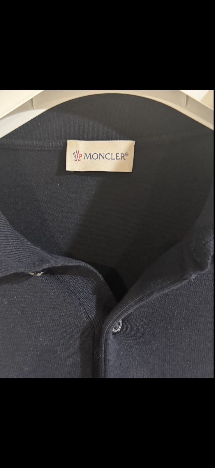 Moncler Moncler navy blue polo Size US L / EU 52-54 / 3 - 2 Thumbnail