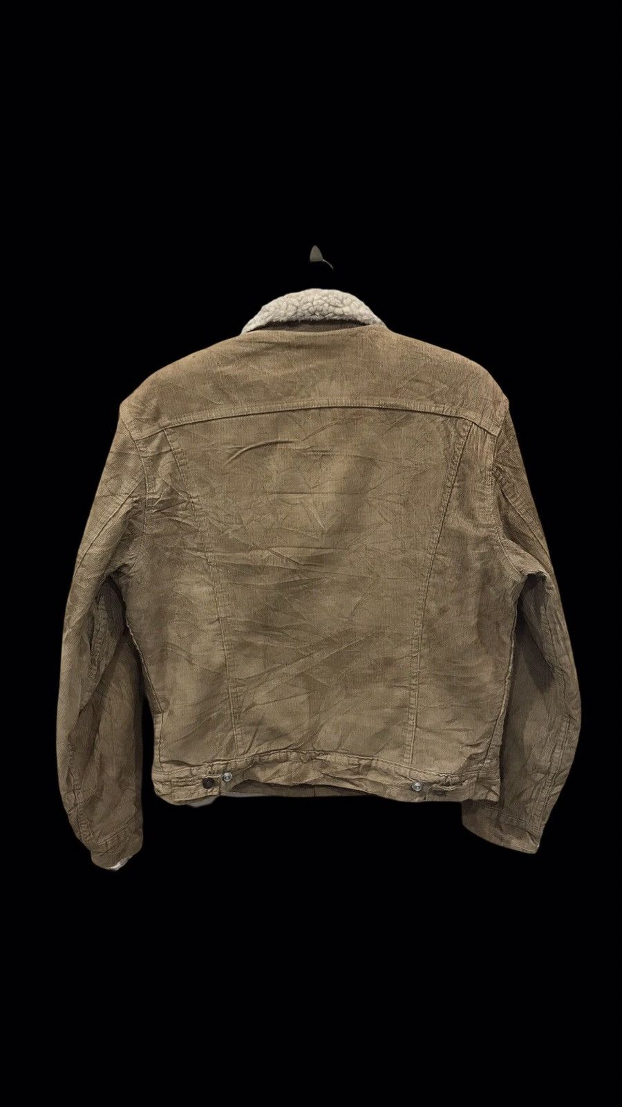 Levi's Vintage 70s Levis Trucker Curduroy Sherpa Lined Jacket Size US M / EU 48-50 / 2 - 2 Thumbnail