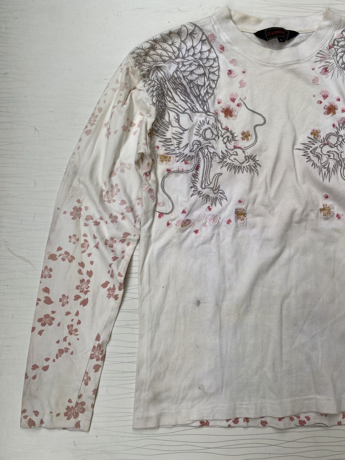 If Six Was Nine Japanese AOP Dragon Emboirderes Longsleeve Tee Size US L / EU 52-54 / 3 - 3 Thumbnail