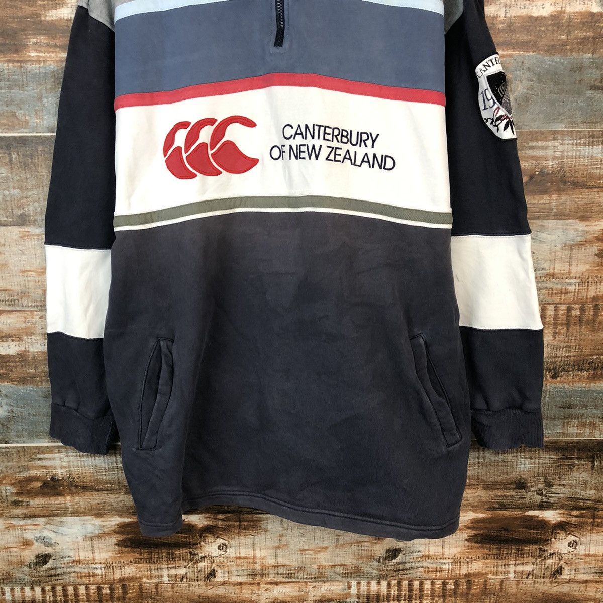 Canterbury of New Zealand × Vintage Canterbury Of New Zealand Dark Blue Polo Rugby #A1615 Size US XL / EU 56 / 4 - 6 Thumbnail