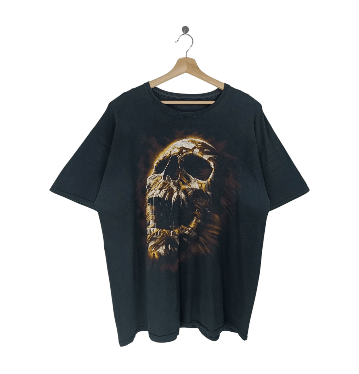 Vintage VINTAGE Y2K SCREAMING SKULL AFFLICTION METAL PUNK ROCK TEE Size US XL / EU 56 / 4 - 1 Thumbnail