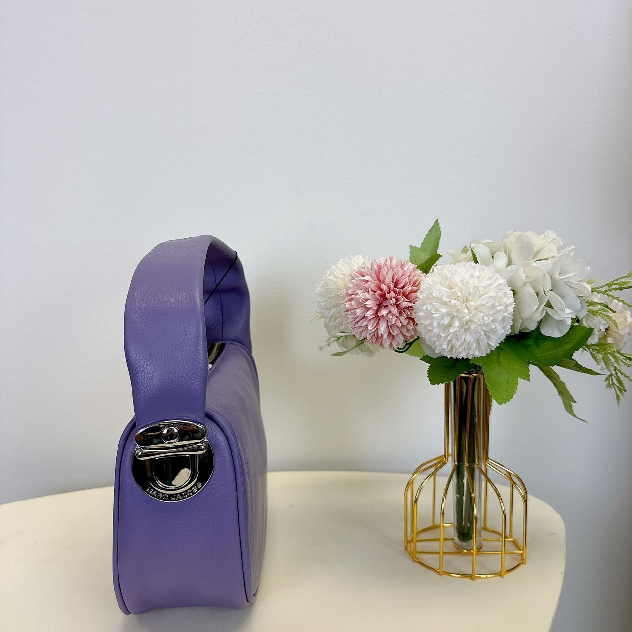 Marc Jacobs MARC JACOBS Purple Mini 'The Pushlock' Bag Size ONE SIZE - 4 Thumbnail