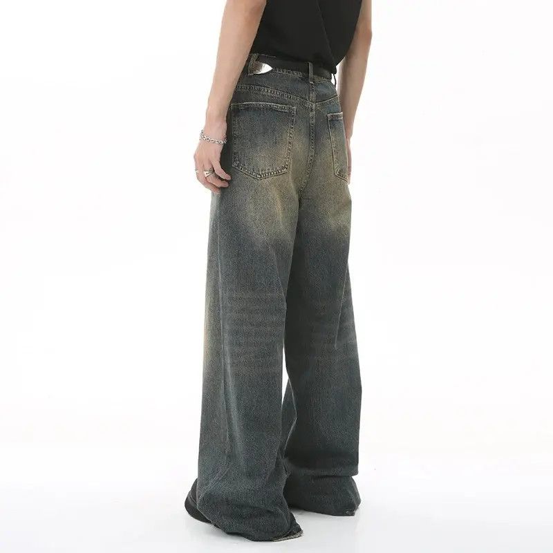 Japanese Brand Old Blue Washed Denim Pants Size US 31 - 4 Thumbnail