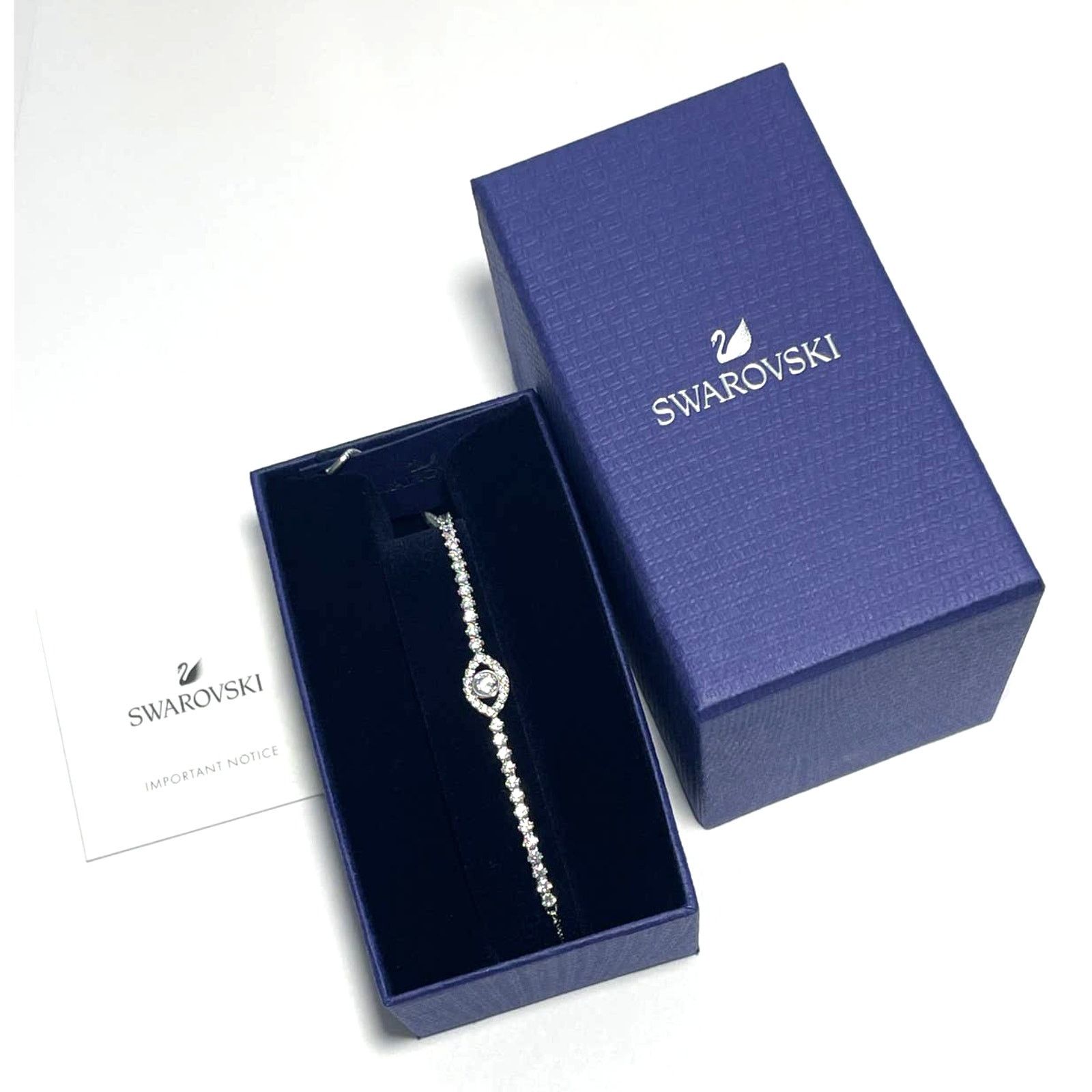 Swarovski swarovski Subtle bracelet Evil eye, White, Rhodium plated Size ONE SIZE - 2 Thumbnail