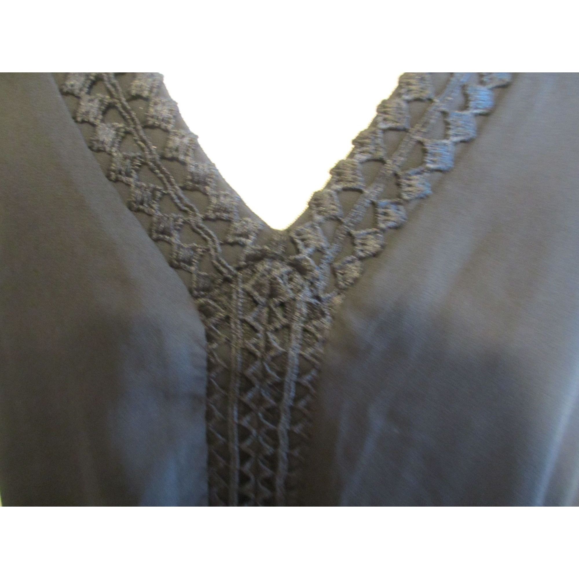 Other AVA & VIV Black Kimono-Style Tunic Dress With Crochet Trim V Size 4XL / US 24-26 - 4 Thumbnail