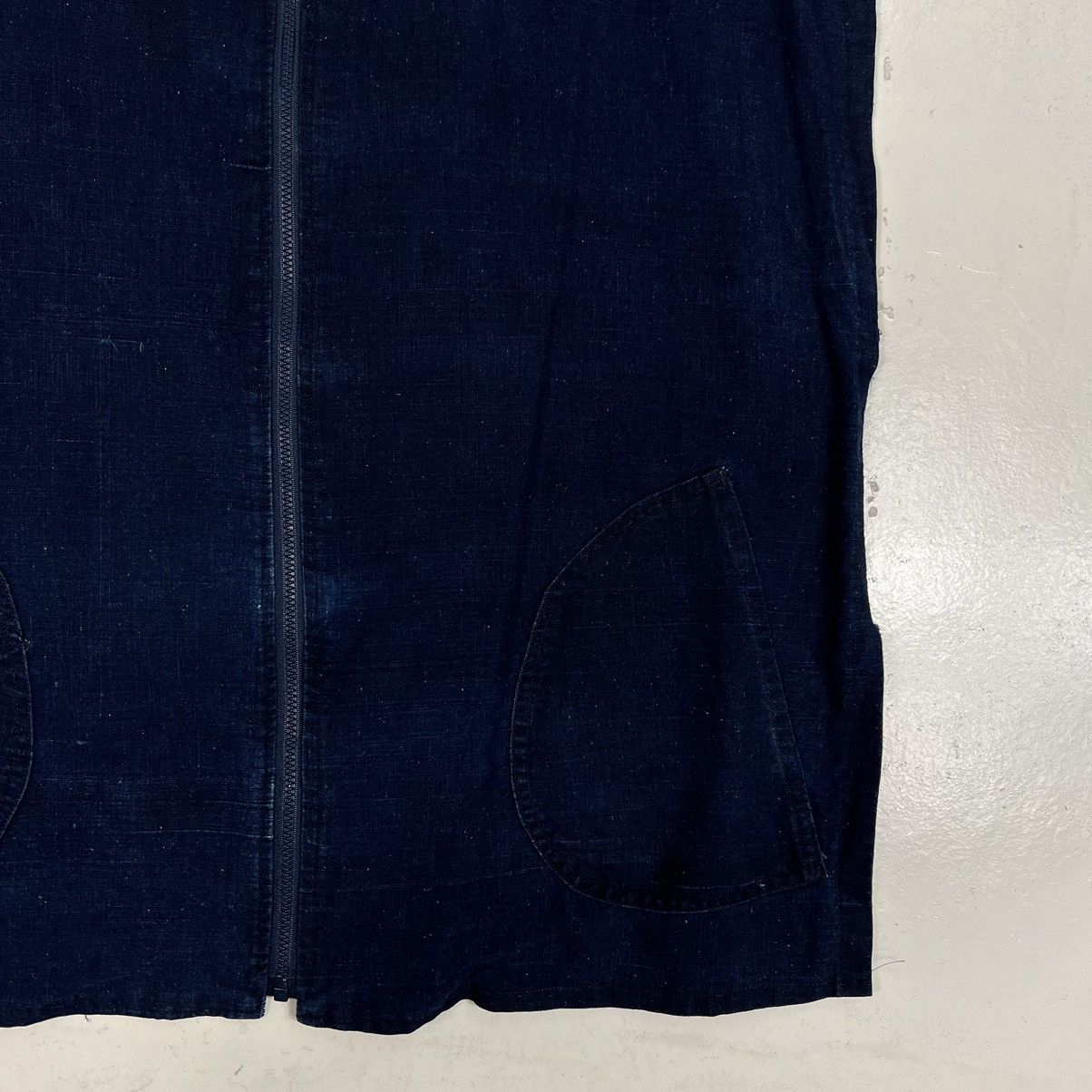 Indigo 🔥 70s VINTAGE INDIGO JAPAN TANK TOP JACKET Size US XL / EU 56 / 4 - 5 Thumbnail