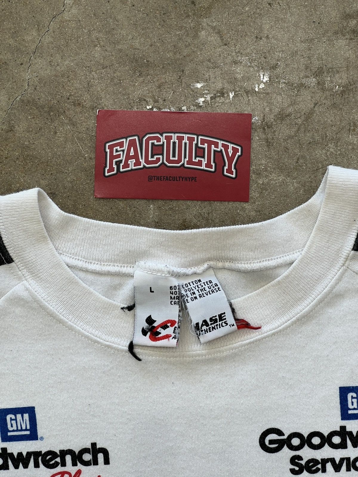 NASCAR Vintage AOP 90s Goodwrench Chevy Dale Earnhardt Tee Large Size US L / EU 52-54 / 3 - 3 Thumbnail