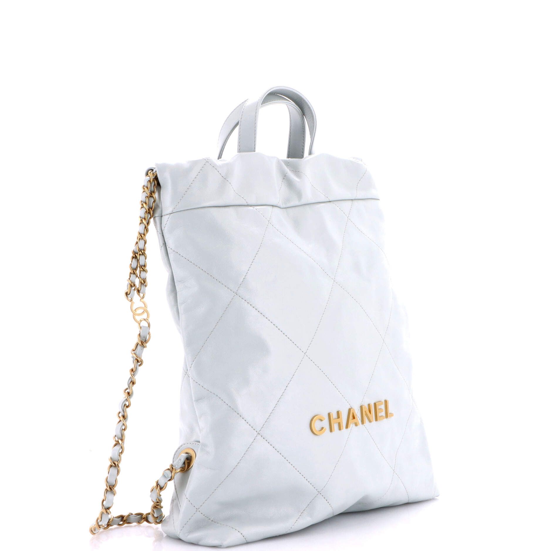 Chanel 22 Chain Backpack Quilted Calfskin Medium Size ONE SIZE - 1 Thumbnail