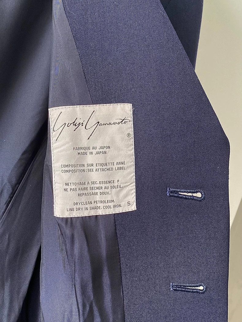 Yohji Yamamoto Yohji Yamamoto Navy blue blazer jacket Size US S / EU 44-46 / 1 - 3 Thumbnail