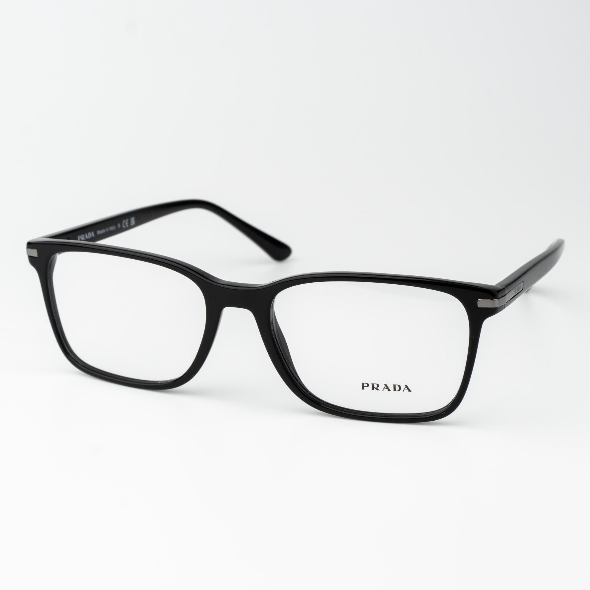 Prada Prada Men Eyeglasses Black Square PR14WV 1AB1O1 BRAND NEW Size ONE SIZE - 3 Thumbnail