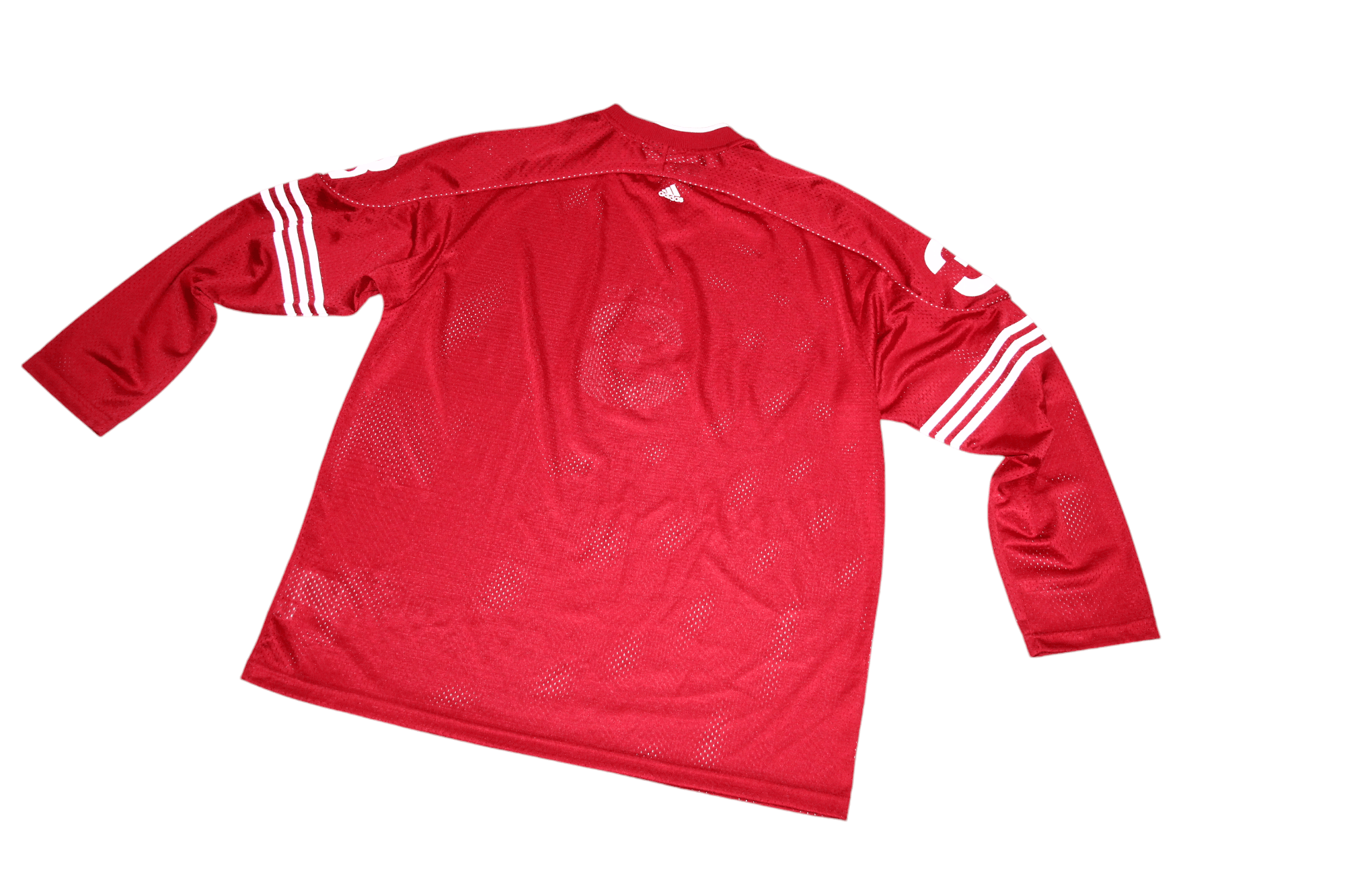 Adidas VTG Adidas #3 AdiTeam Hockey V-neck Mesh Jersey Size US L / EU 52-54 / 3 - 13 Thumbnail