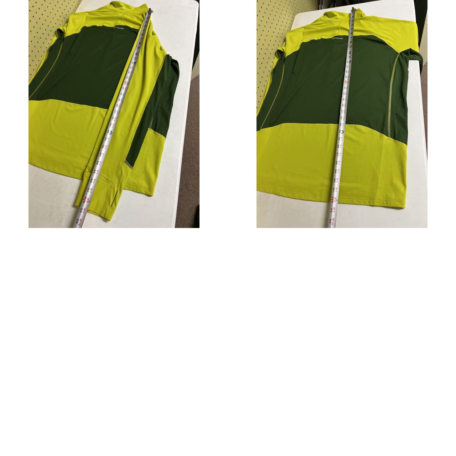 Patagonia PATAGONIA ALL-WEATHER ZIP NECK TOP Shirt Mens XL Green Mock Neck Zip Front 1/2 Zip Thumbholes Mitt Cuffs Activewear Size US XL / EU 56 / 4 - 8 Thumbnail
