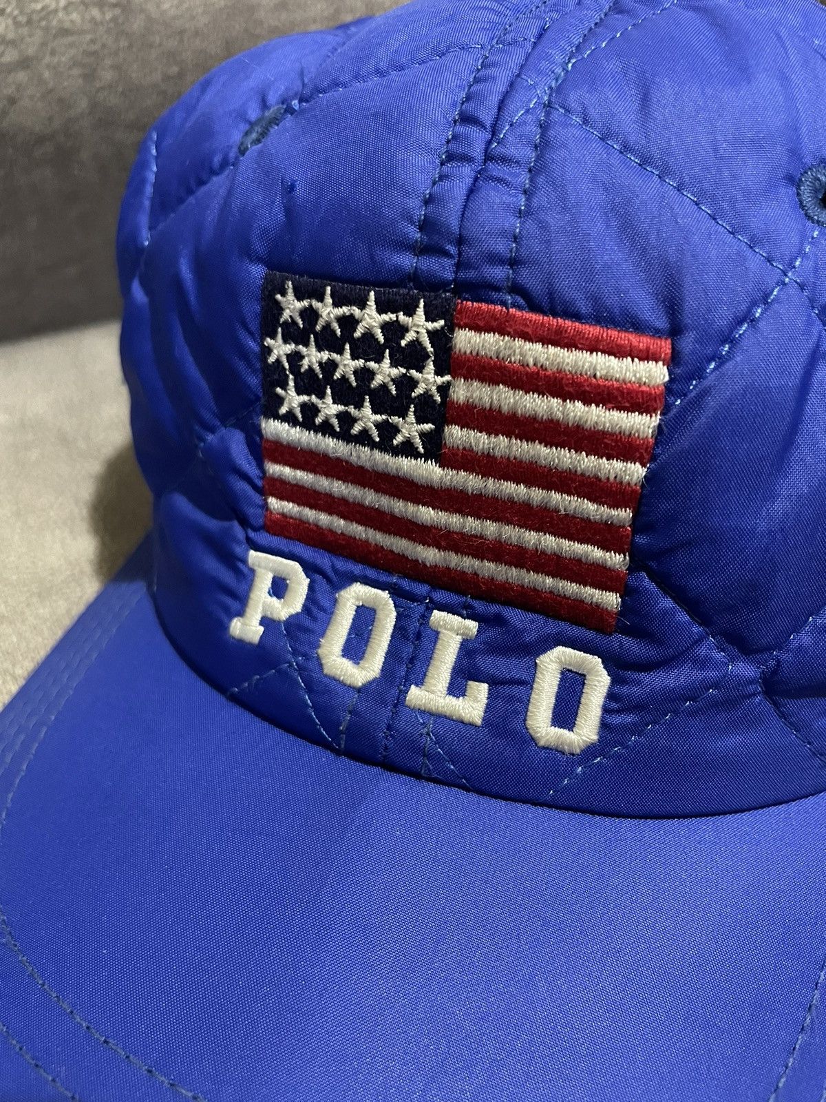 Polo Ralph Lauren × Vintage Vintage Polo Sport USA Flag Cap Size ONE SIZE - 3 Thumbnail