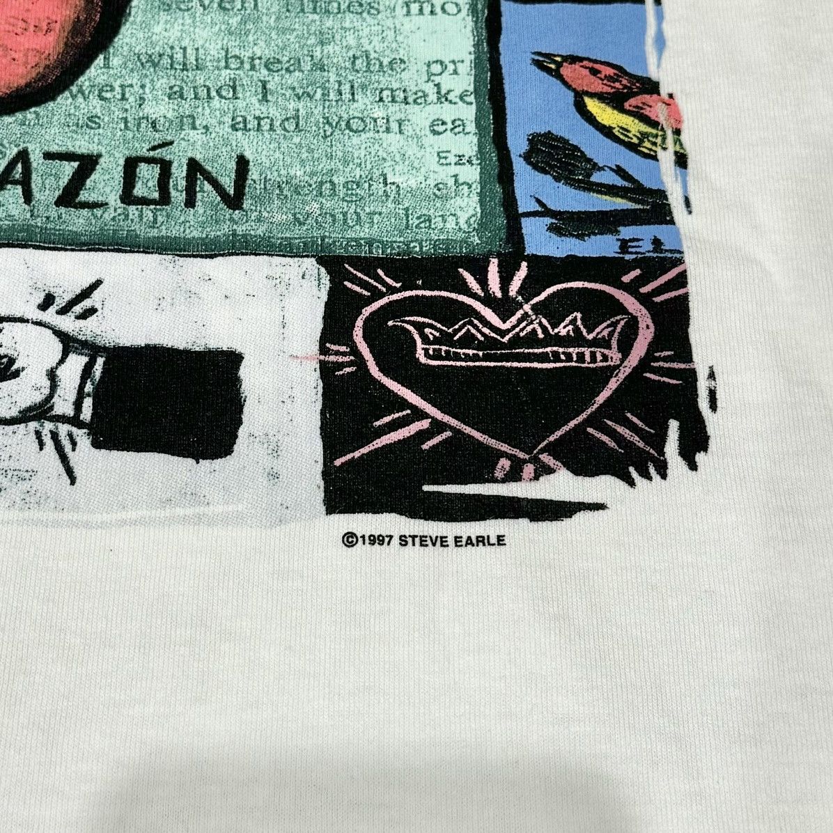 Band Tees × Vintage VINTAGE 1997 STEVE EARLE BAND TEE! Size US XL / EU 56 / 4 - 4 Thumbnail