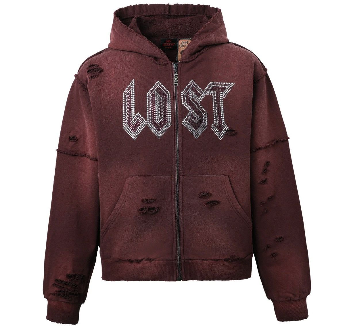 Lost Intricacy Hoodie Burgundy