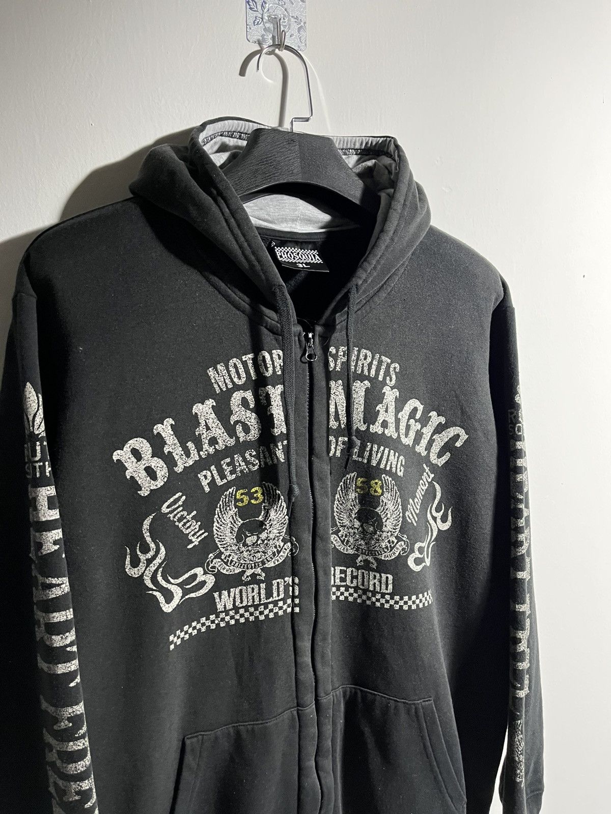 Indian Motorcycle Phosquia Y2K Motor Skull Hoodie Size US L / EU 52-54 / 3 - 2 Thumbnail