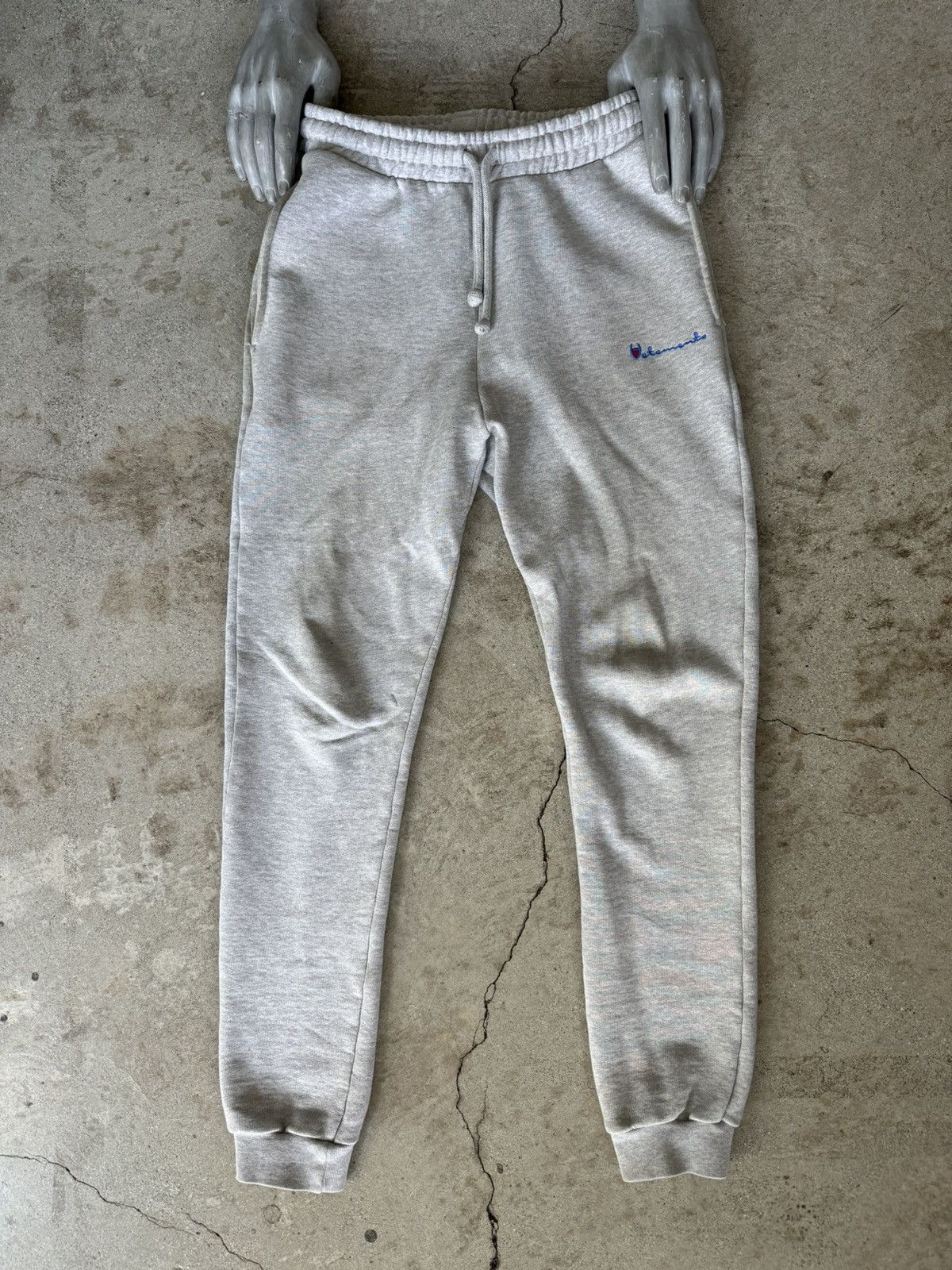 image of Champion x Vetements Essentials Sweatpants in Grey, Men's (Size 30)