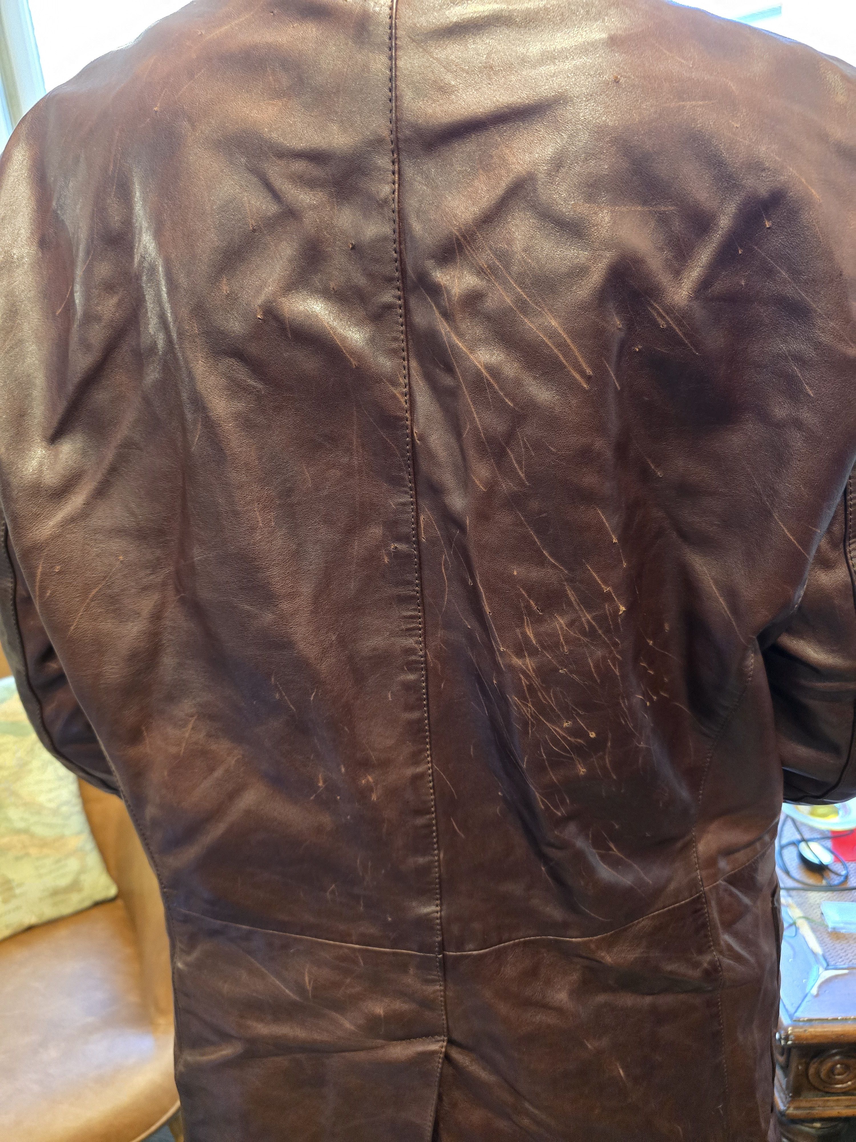 Prada Prada brown leather jacket Size US L / EU 52-54 / 3 - 6 Thumbnail
