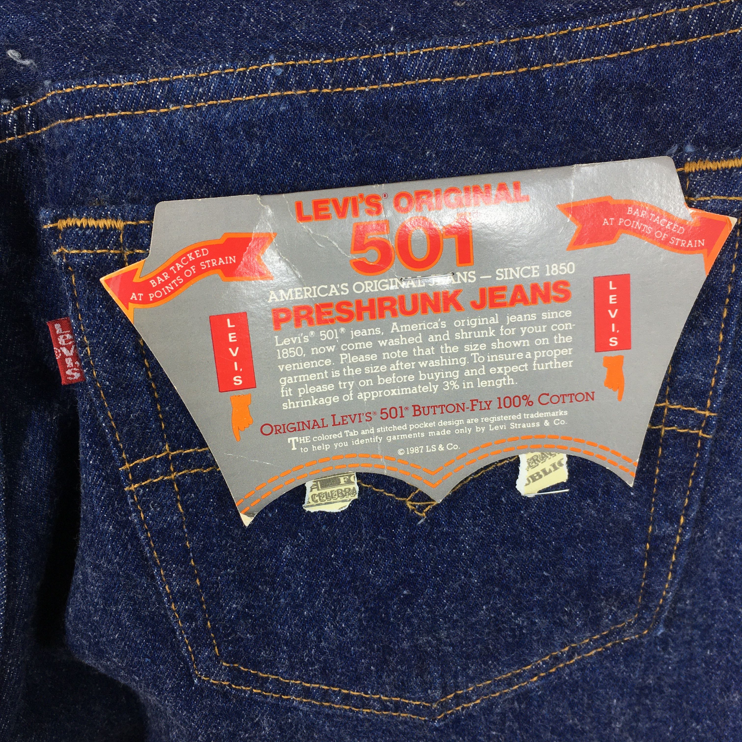 Levi's Size 32x33.5 Vintage 90s Levi's 501 Faded Blue Jeans S2080 Size US 32 / EU 48 - 12 Thumbnail