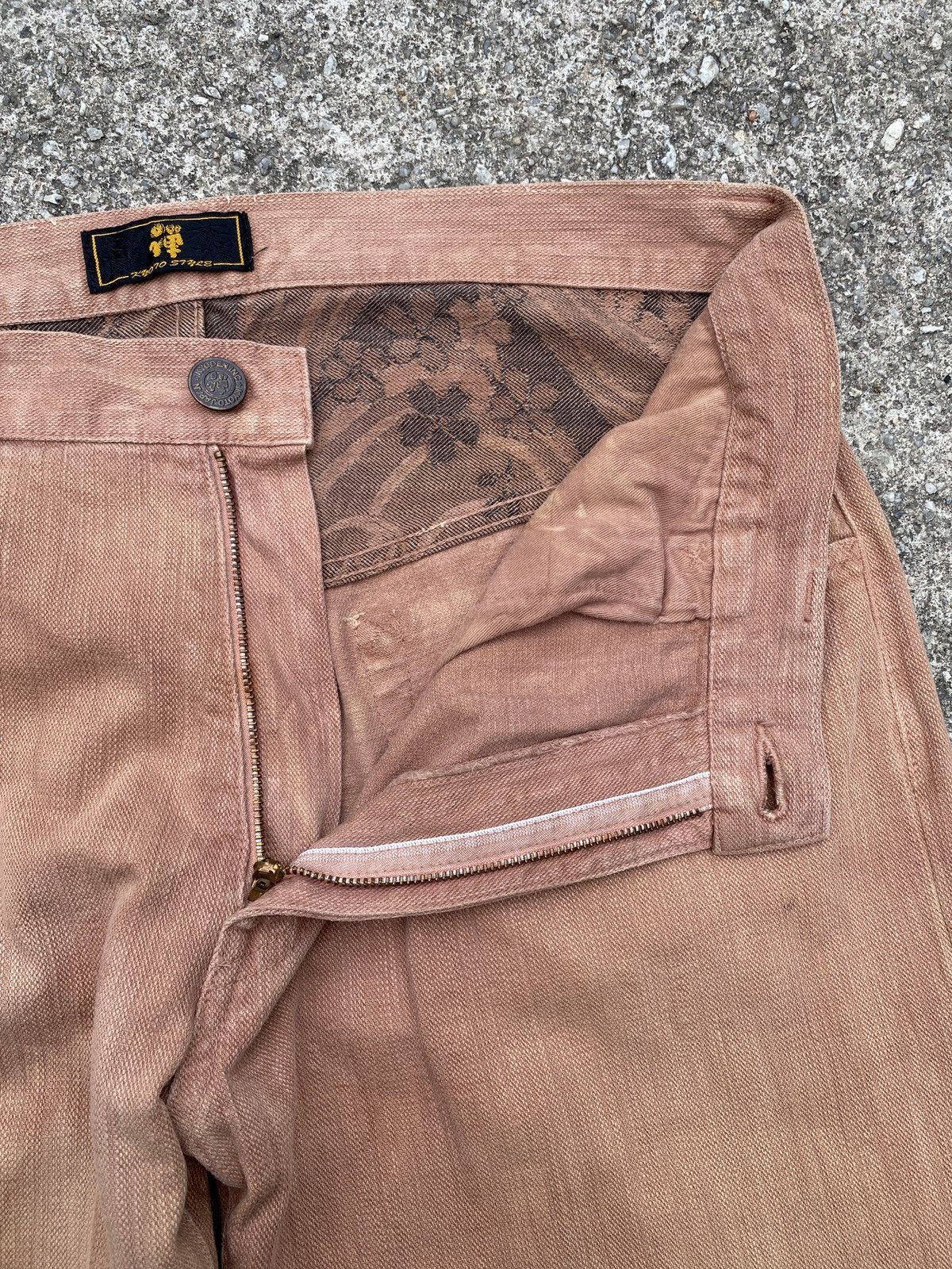 Japanese Brand 1990s - Zen Kyoto Traditional Japan Motif Washed Denim Size US 34 / EU 50 - 16 Thumbnail