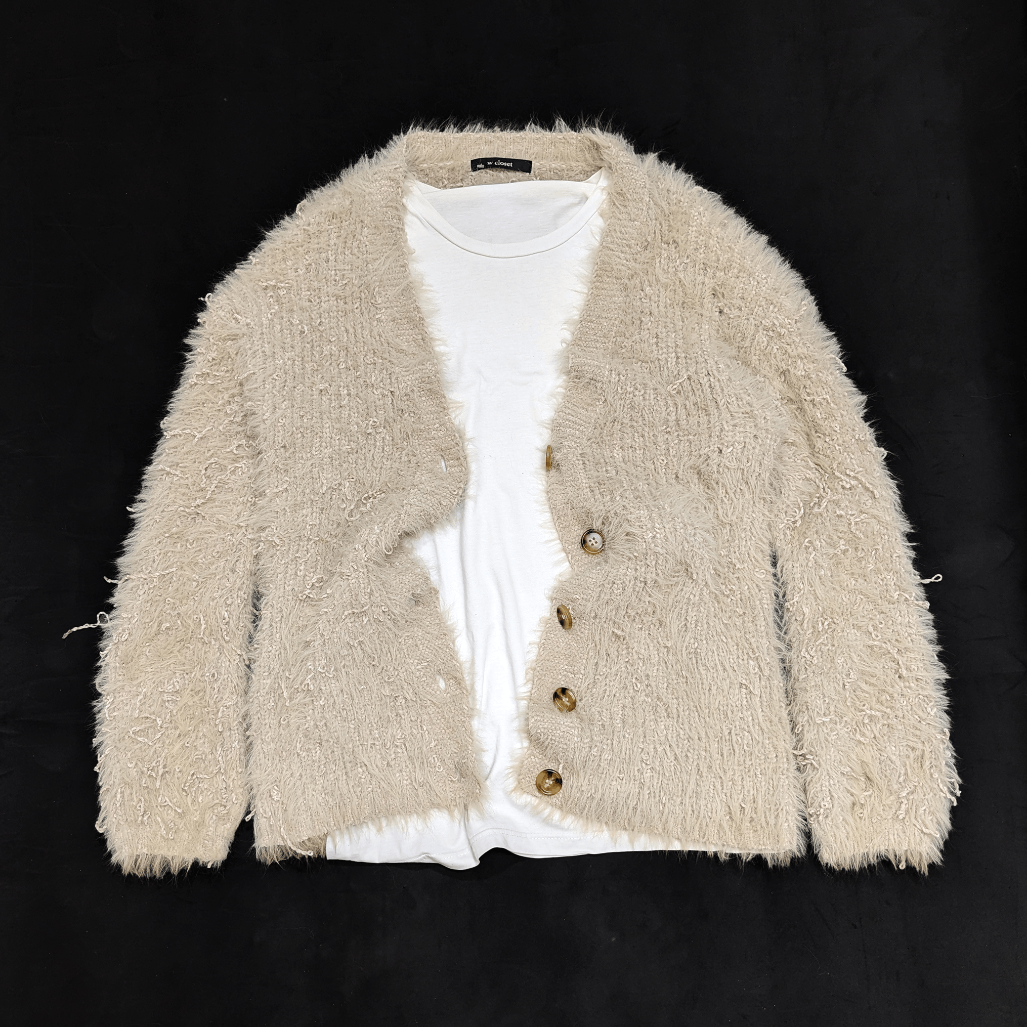 Homespun Knitwear × If Six Was Nine × Japanese Brand W Closet Japanese Mohair Cardigan Knit Size US L / EU 52-54 / 3 - 2 Thumbnail