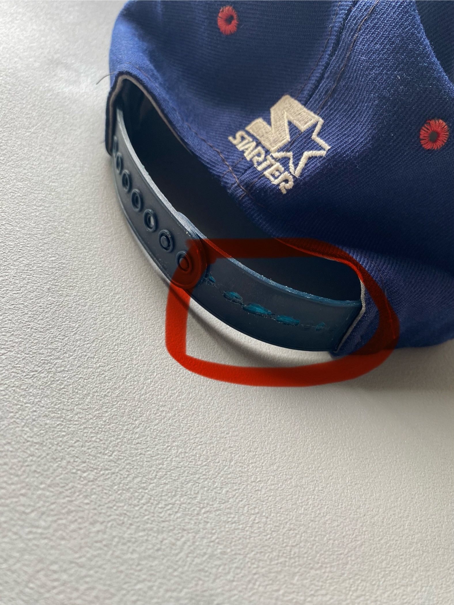 MLB × Starter × Vintage Vintage Starter Clevland Indians Big logo The Game Cap Hat Size ONE SIZE - 9 Thumbnail