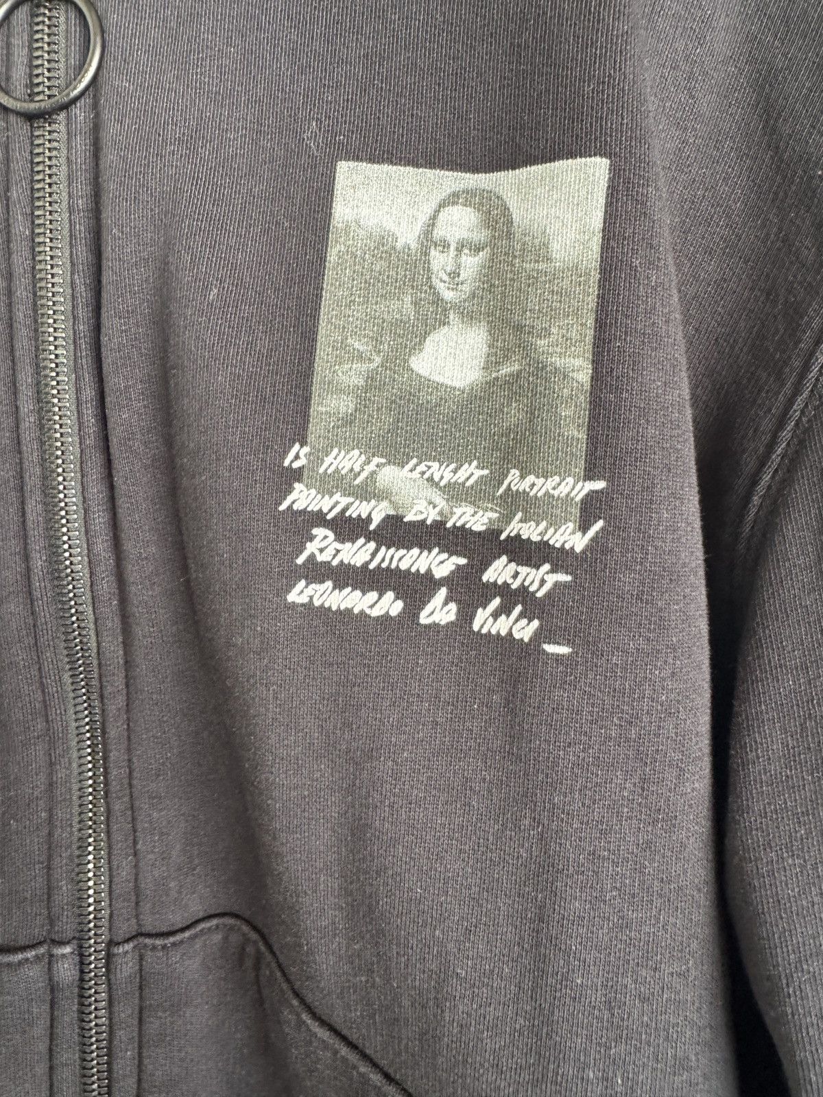 Off White Mona Lisa hoodie zip size M
