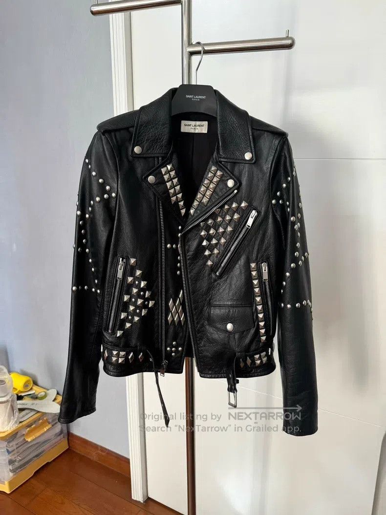 Saint Laurent Paris Saint Laurent Paris Heavy Duty Leather Jacket Size XS / US 0-2 / IT 36-38 - 1 Thumbnail