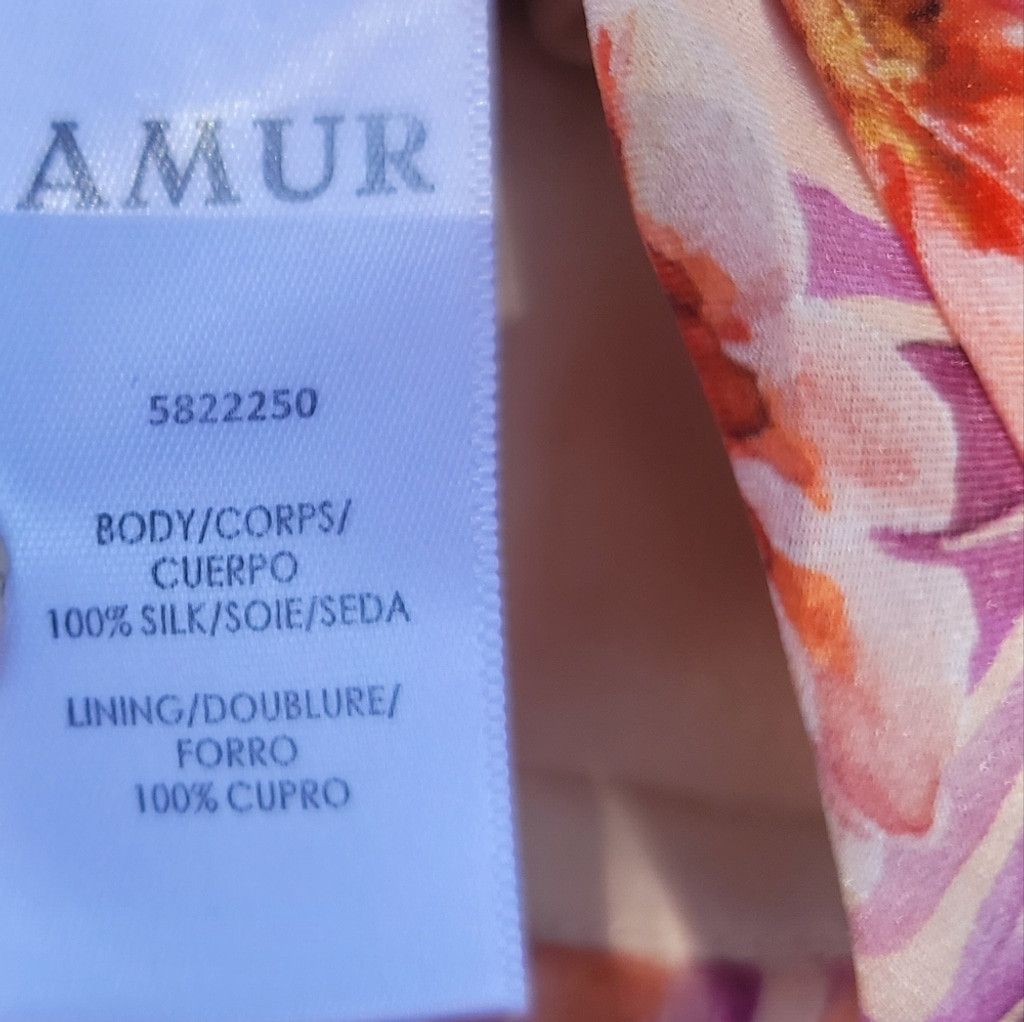 Amur EUC Amur Gitana Floral Silk Cropped Blouse Size S / US 4 / IT 40 - 11 Thumbnail