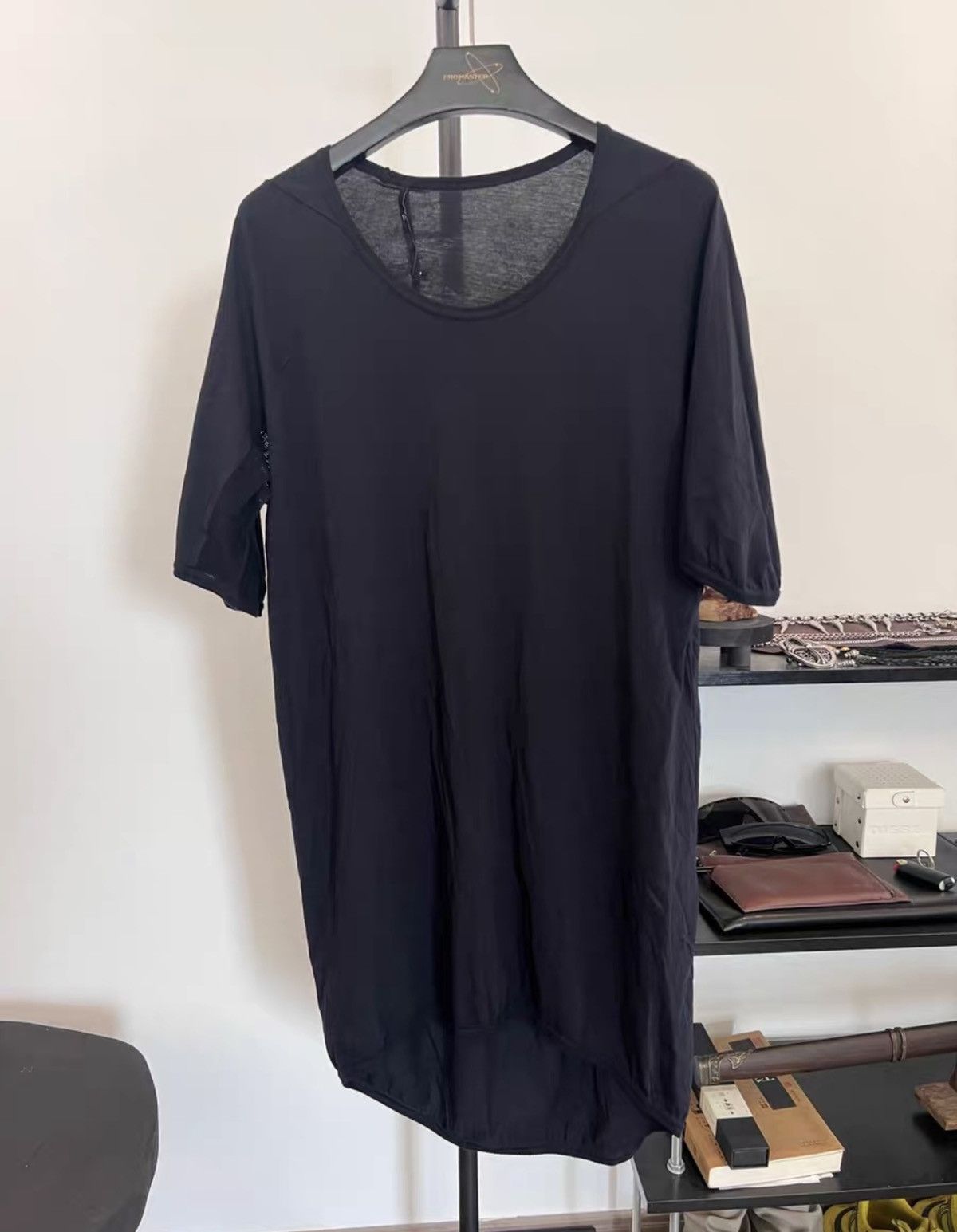 11 By Boris Bidjan Saberi 11ByBBS Mesh-Panel Print Cotton T-Shirt Size US XL / EU 56 / 4 - 2 Thumbnail