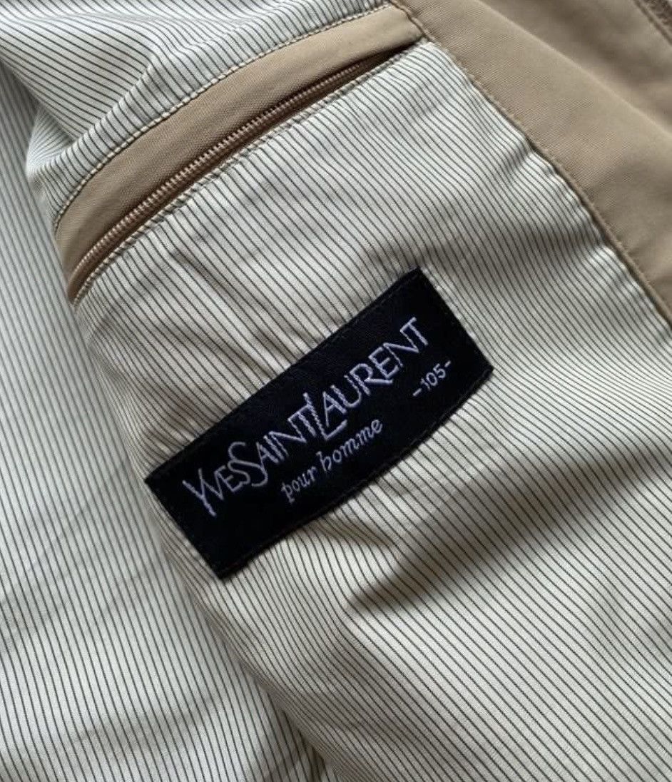 Yves Saint Laurent Vintage Yves Saint Laurent Pour Homme Big Logo Jacket Size US L / EU 52-54 / 3 - 5 Thumbnail
