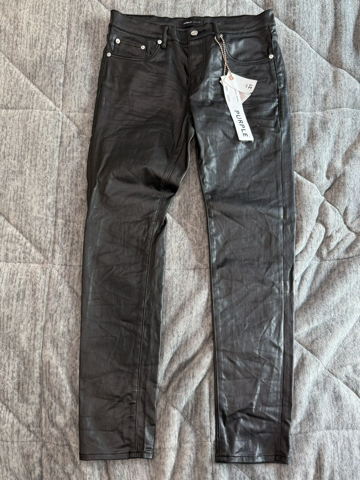 Purple Brand Purple Brand Coated Denim Jeans Size US 30 / EU 46 - 1 Thumbnail