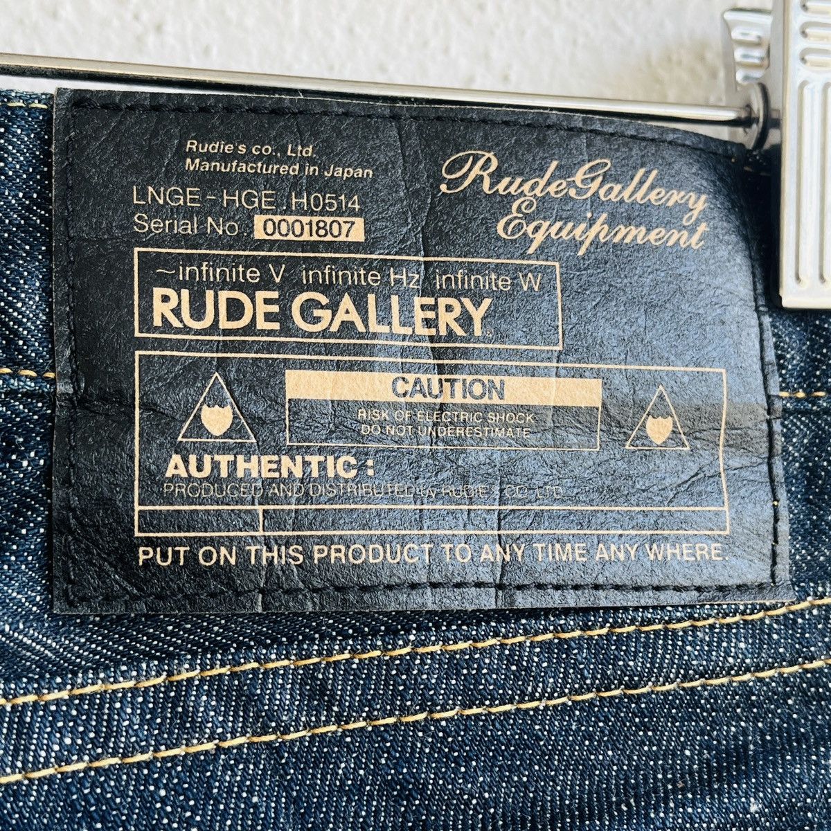 Rude Vintage Rare Rude Gallery Hard Denim Selvedge Jeans Size US 31 - 14 Thumbnail