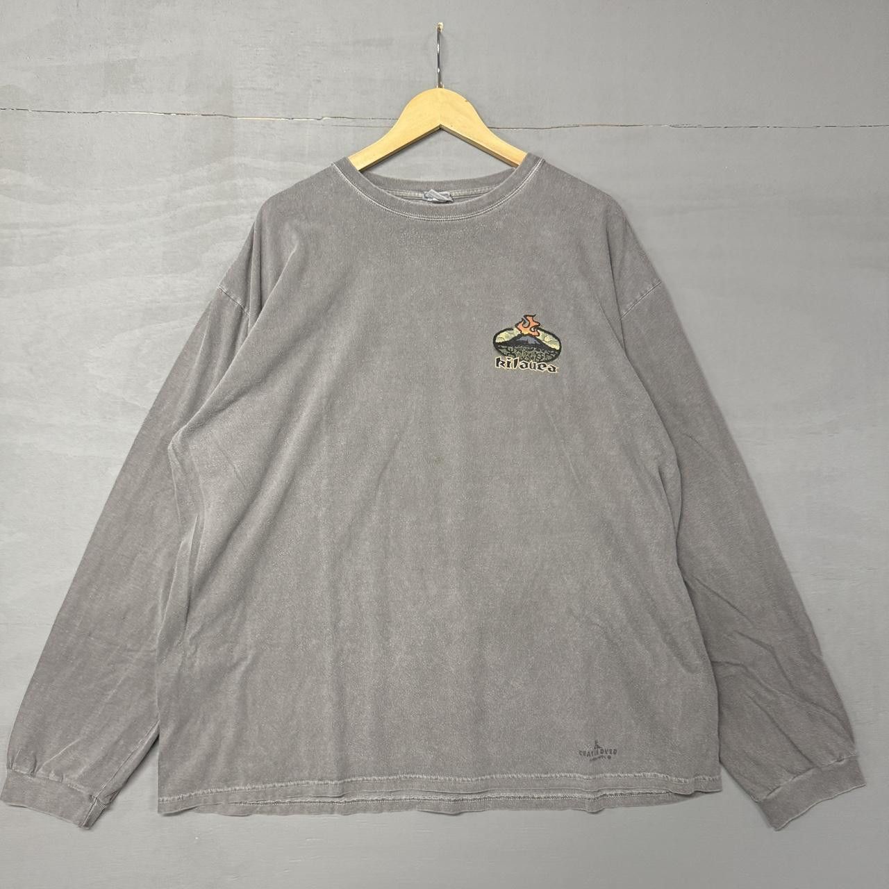 Other Hawaii Volcano Kilauea Grey Long Sleeve y2k Surfer Shirt XXL Size US XXL / EU 58 / 5 - 3 Thumbnail