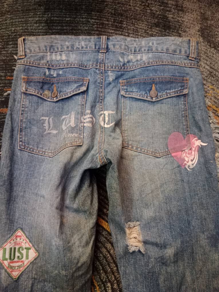 If Six Was Nine × Japanese Brand Lust distressed patches jeans Size 34" / US 12 / IT 48 - 9 Thumbnail