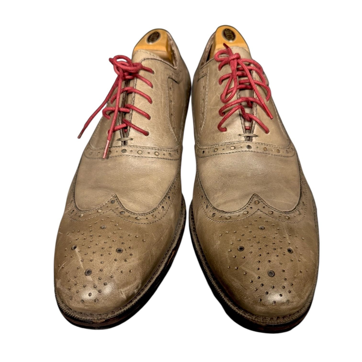Johnston & Murphy Johnston & Murphy Tyndall Wing Tip Tan Oxford Shoes M 10.5 Size US 10.5 / EU 43-44 - 2 Thumbnail