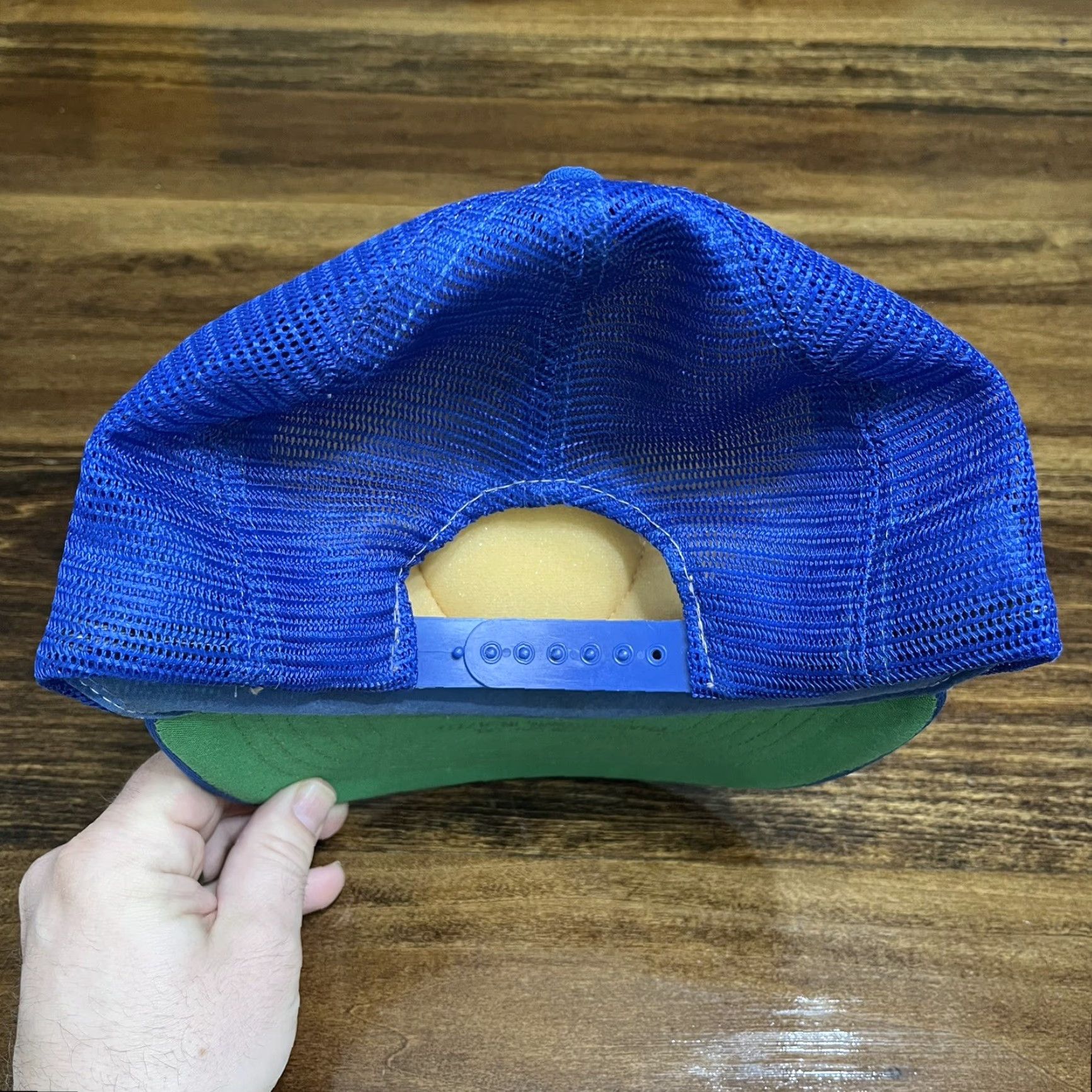 Vintage VINTAGE Fishing Club Of America Hat Cap Snap Back Rope Trucker FCA Salmon Size ONE SIZE - 4 Thumbnail